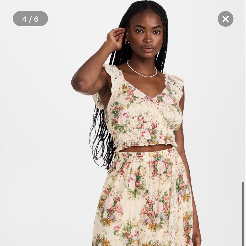 LoveShackFancy Drea Crop Top